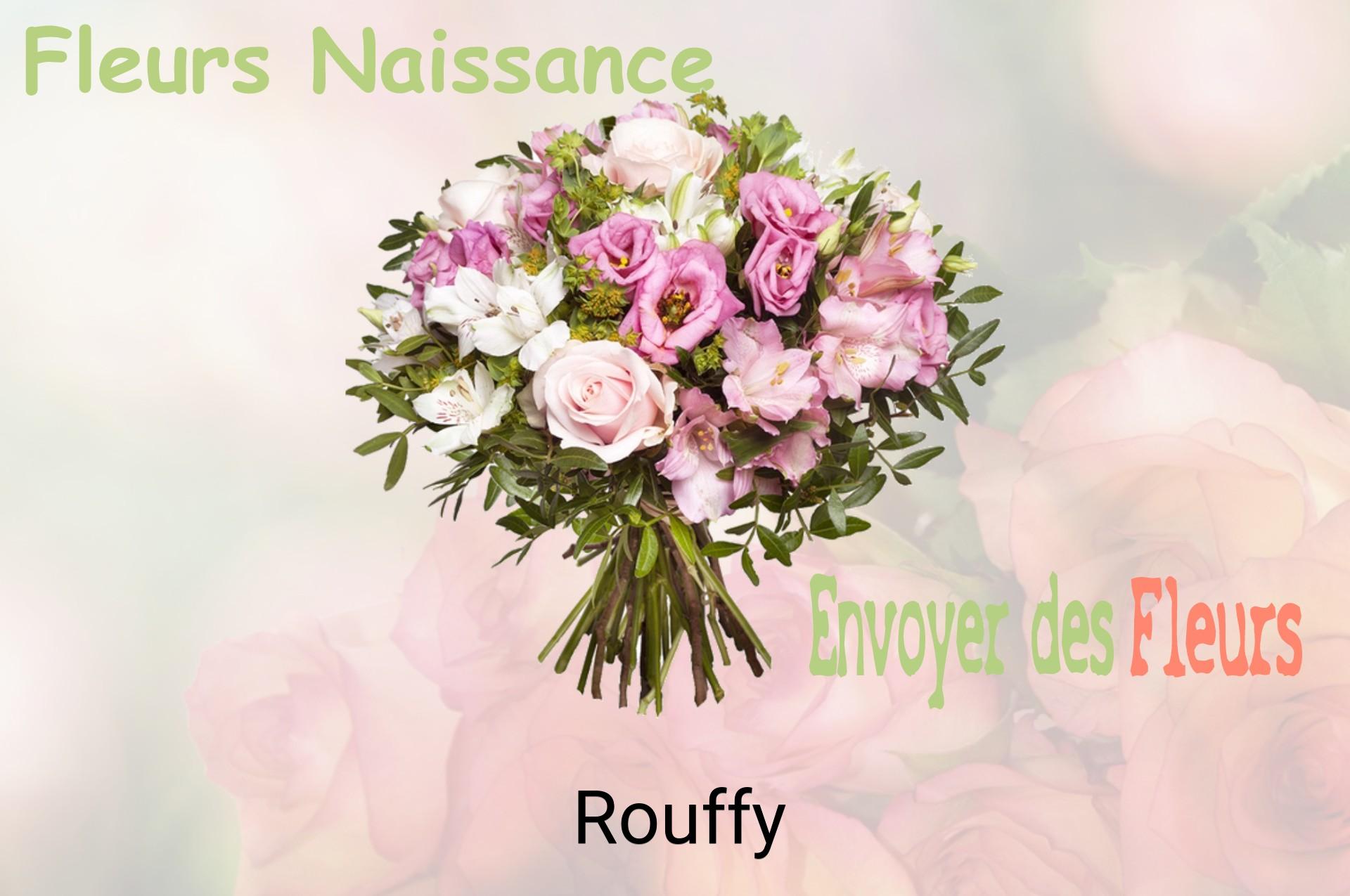 Bouquet de fleurs de naissance livré à Rouffy